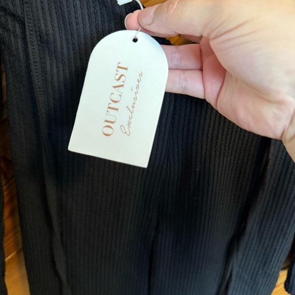 Outcast Black Strappy Mini Dress Size Medium - Picture 6 of 6